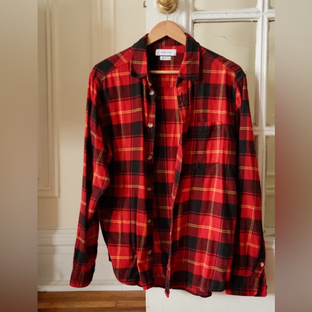 Urban Outfitters Red and Black Plaid Shirt